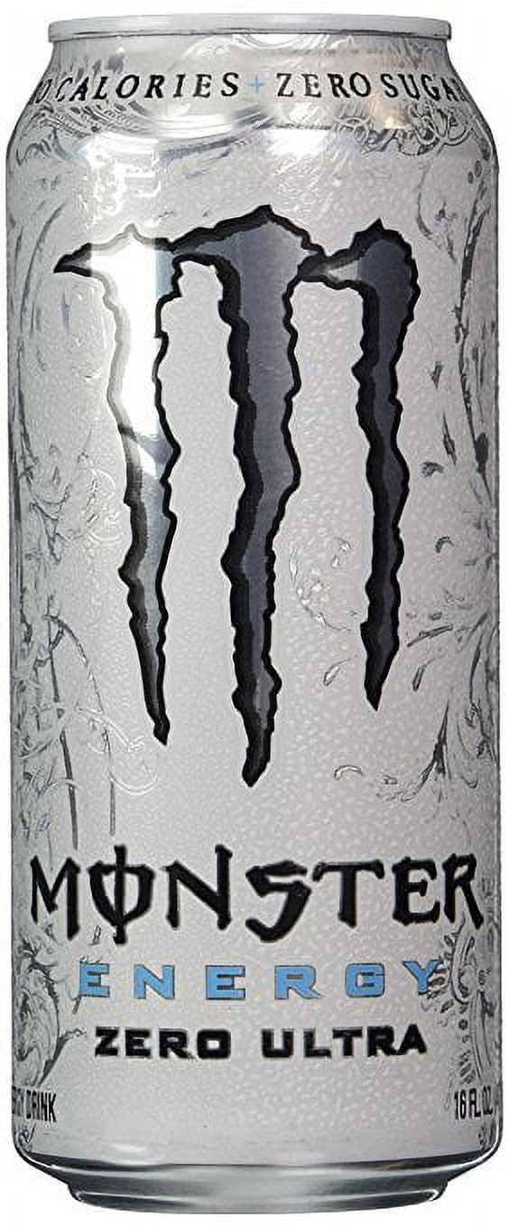 Monster Energy Zero Ultra, Sugar Free Energy Drink, 16 fl oz, 10 Pack