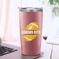 thumbnail image 3 of Kansas City Cup with Lids and Straws Insulated Stainless Steel Tumbler Travel Coffee Mug Football Gifts 20 Oz, 3 of 6