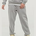 thumbnail image 4 of HOOMEUMY Men's Casual Joggers Cotton Sweatpants Workout Athletic Pants with Pockets Drawstring Gym Running Tapered Trousers Gray 12, 4 of 4