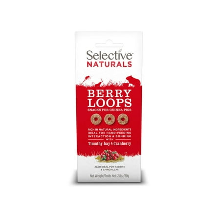 Science Selective Berry Loops Snacks for Guinea Pigs, 2.8 oz