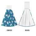 thumbnail image 2 of Sikiie Swan On The Pond Hand Towel with Loop Hanging Towel Absorbent Tie Towels for Kitchen Tea Bar Bathroom Decor, 2 of 7