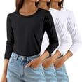 thumbnail image 1 of ManxiVoo Chemise Thermique Ajustée pour Femmes, Chaleur Hivernale, Couche de Base, Ensemble 3 Pcs, Col Roulé Confortable, Taille Alternative TTG, Rose Vif, 1 of 3