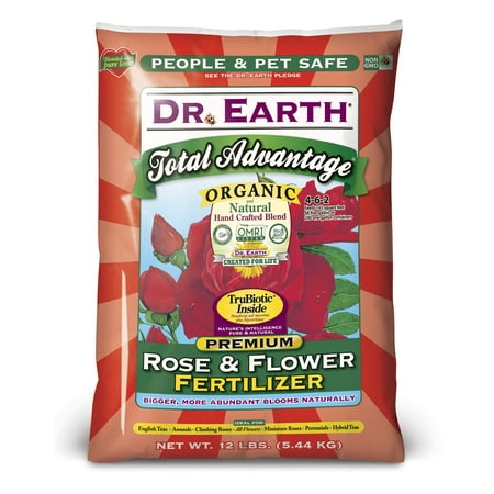 Dr. Earth Organic & Natural Total Advantage Rose & Flower Fertilizer, 12 (Best Natural Fertilizer For Roses)