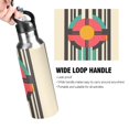 thumbnail image 4 of Yayeee 33oz Double Wall Stainless Steel Water Bottle with Flip Straw, Geometric Circle, 4 of 7
