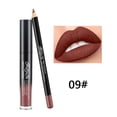 thumbnail image 3 of Matte Lip GLōss + Lip Liner Set, Shade 09# - 1 GLōss + 1 Liner, Matte Lipsticks With Lip Liners, Durable Lip GLōss, Long Lasting Non-Stick Cup, Non-Fade, Water Proof, Highly Pigmen Makeup Organizers, 3 of 9