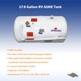 thumbnail image 3 of Flame King 17.6 Gallon Horizontal ASME Propane Tank Cylinder RV, Van Or Trailer, 3 of 8