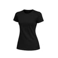 thumbnail image 2 of Knite Paquete 4 Playeras Mujer Algodon Basica Casual Negra Cuello Redondo, 2 of 6