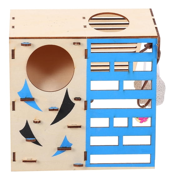 ELAYARD Small Pet Playground Toy for Hamsters, Synthetic Material Exercise Play Area with Bright Color Design, 1 Piece