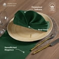 thumbnail image 5 of HEIRLOOM COMFORT Forest Green Cloth Napkins 18x18 Inches, 6 Pack - Reusable, Absorbent, Durable, Soft, Washable - Hemstitch Mitered Edges - Perfect for Dinner, Fall, Weddings, Holiday, Everyday Use, 5 of 7