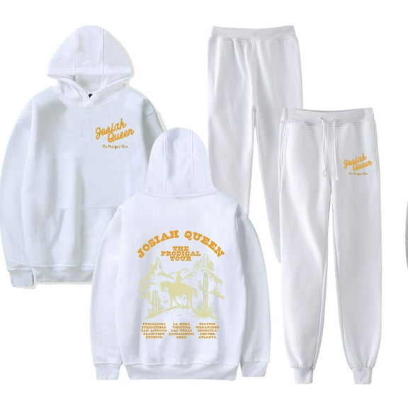Josiah Queen The Prodigal Tour Merch Hoodie and SWEATPANTS set pop print Unisex Casual Street Clothing