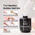 thumbnail image 2 of Gel constructor para uñas Beetles 7 en 1, color blanco lechoso, 15 ml, 2 of 7