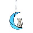 thumbnail image 2 of YAOMOBB Hanging Panda Pendant Contrast Color Moon Pendant Chain Exquisite Decoration for Car Interior, 2 of 7