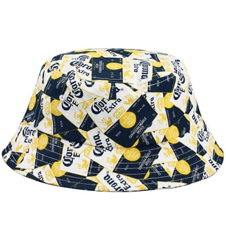 Corona Extra Reversible Bucket Hat, Blue and White Polyester