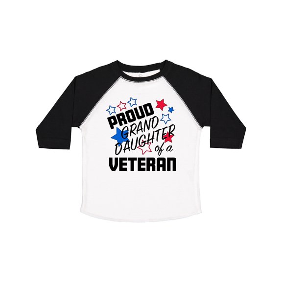 Inktastic Proud Granddaughter of a Veteran Veterans Day Girls Toddler T-Shirt