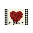 thumbnail image 2 of Horivan 4 Packs Valentine's Day Placemats Romantic Dinner Decor Polyester Fabric Spill Proof Washable Table Mats for Couples Date Night Party Supplies, 2 of 6