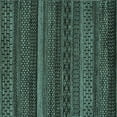 thumbnail image 1 of Ahgly Company Indoor Square Oriental Light Blue Modern Area Rugs, 4' Square, 1 of 4