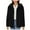N13-Black, variant on NAFUU Women's Full-Zip Jacket Solid Color Winter Warm Coat Trendy Fuzzy Hooded Jackets Lined Coat Outerwear Trendy Outerwear