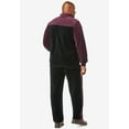 thumbnail image 2 of KingSize Men's Big & Tall Colorblock Velour Tracksuit, 2 of 6