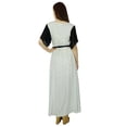 thumbnail image 6 of Bimba Long Maxi Dress Frilled Sleeve Cotton Gown Boho Chic Style Custom Clothing, 6 of 8