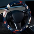 thumbnail image 2 of Baseball 14.5 Inch Printing PVC Leather Steering Wheel Covers Car Wheel Cover Auto Accessories, 2 of 6