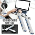 thumbnail image 6 of 4-Port USB C Hub with USB 3.0 High-Speed Data Transfer and Audio Jack for Laptop Tablet Connectivity, 6 of 7