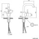 thumbnail image 5 of Grifo de lavabo en forma de U, grifo mezclador de agua fría y caliente, grifo de lavabo de encimera con rotación de 360 ​​grados de acero inoxidable para baño, negro (hy), 5 of 5
