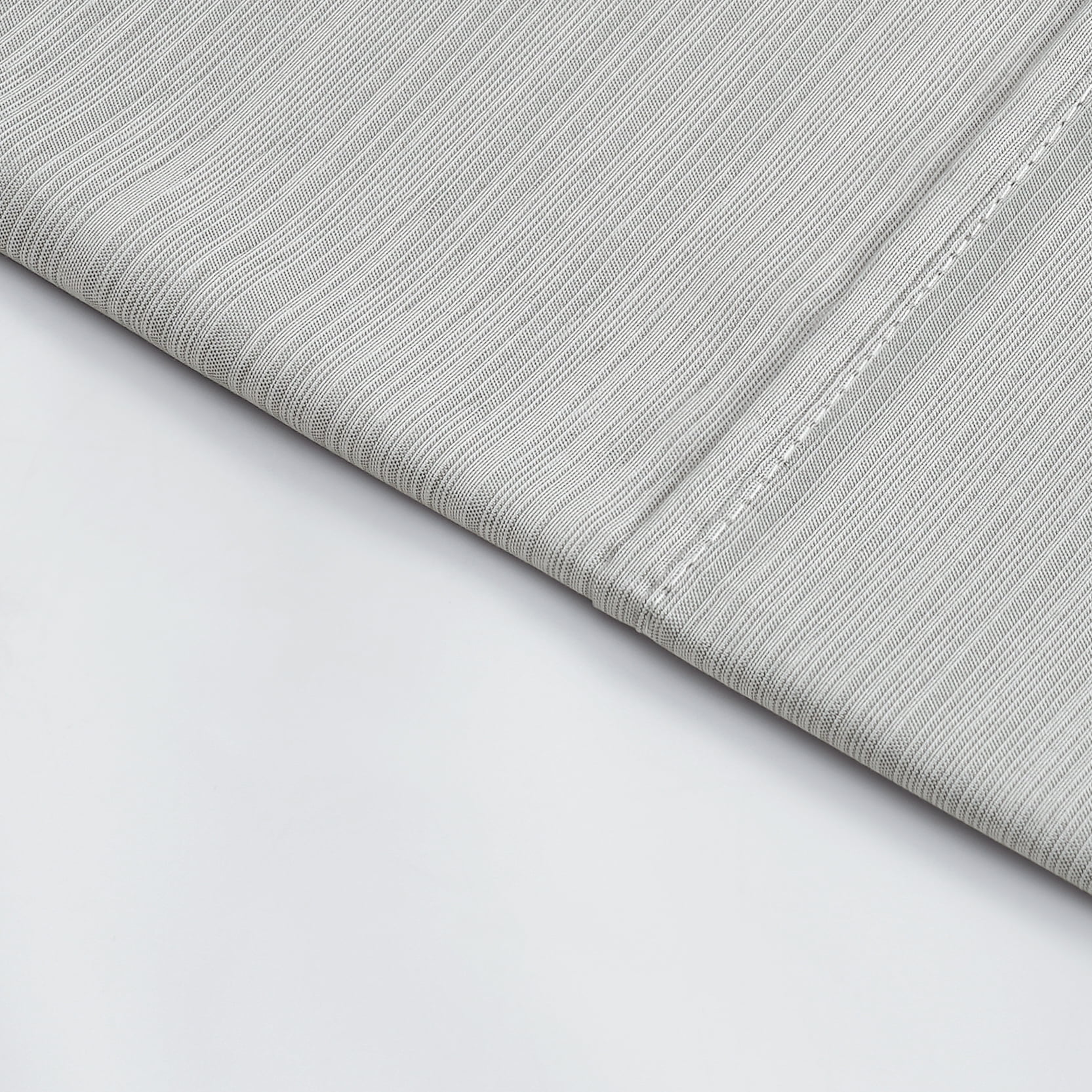 Mainstays Super Soft Brushed Microfiber Bed Sheet Set, Grey Stria, Twin-XL, 3 Piece
