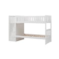 thumbnail image 5 of Catherine Twin over Twin Bunk Bed- Storage Step- White Veneer- Solid Wood, 5 of 6