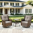 thumbnail image 2 of Bellefurn Patio Rocking Chairs Set of 2,Swivel Patio Chairs Outdoor Swivel Rocker With Side Table Patio Furniture Chairs Set for Porch Deck Backyard Garden, 2 of 10