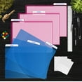 Poly Project Document Pockets, 18 Pack, 1/3 Cut Tabs, Plastic File