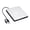 White, variant on External CD/DVD Drive for Laptop CD DVD Player USB 3.0 Type C Portable Optical Drive CD Burner For Windows 10 11 Linux Mac OS