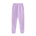thumbnail image 5 of VBTAPA Women's Two Piece Outfits Solid Sweatsuits Set Long Sleeve Pullover Hoodie and Jogger Sweatpants Tracksuit Matching Lounge Sets 90 off Clearance Sale Purple L, 5 of 9