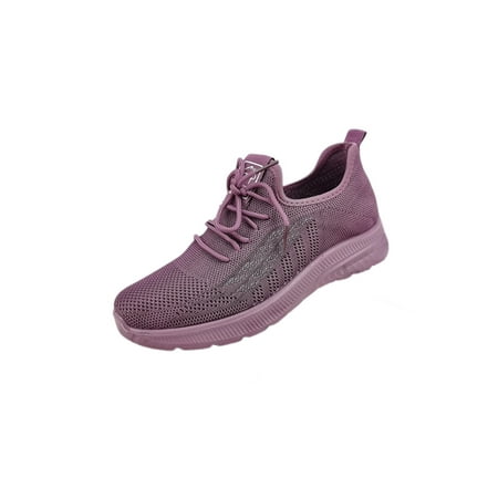 

Colisha Womens Walking Shoe Breathable Running Shoes Mesh Sneakers Outdoor Comfort Athletic Sneaker Workout Women Purple 8