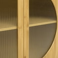 thumbnail image 2 of Bamboo 2 door cabinet, Buffet Sideboard Storage Cabinet, Buffet Server Console Table, for Dining Room, Living Room, Kitchen, Hallway, 2 of 8