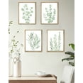 thumbnail image 3 of Drsoum Framed Botanical Plant Canvas Wood Wall Art Green Sage Eucalyptus Leaf Picture 8"x10"x4pcs, 3 of 7