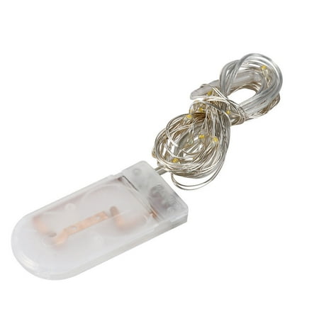 

Pgeraug lamps and lanterns 3M 30LED Button Cell Powered Silver Copper Wire Mini Fairy String Lights WH LED light White