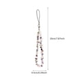 thumbnail image 3 of Phone Charm Natural Crystal Phone Wrist Chain Fashionable Keychain Strap, 3 of 9