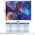 thumbnail image 3 of Galaxy Tree Throw Blanket for Girls Boys Kids Adults, 50x60 in, Cozy Flannel Blanket for Bedroom, Camping, Couch, Room Decor, Fuzzy Warm Soft Gifts, 3 of 10