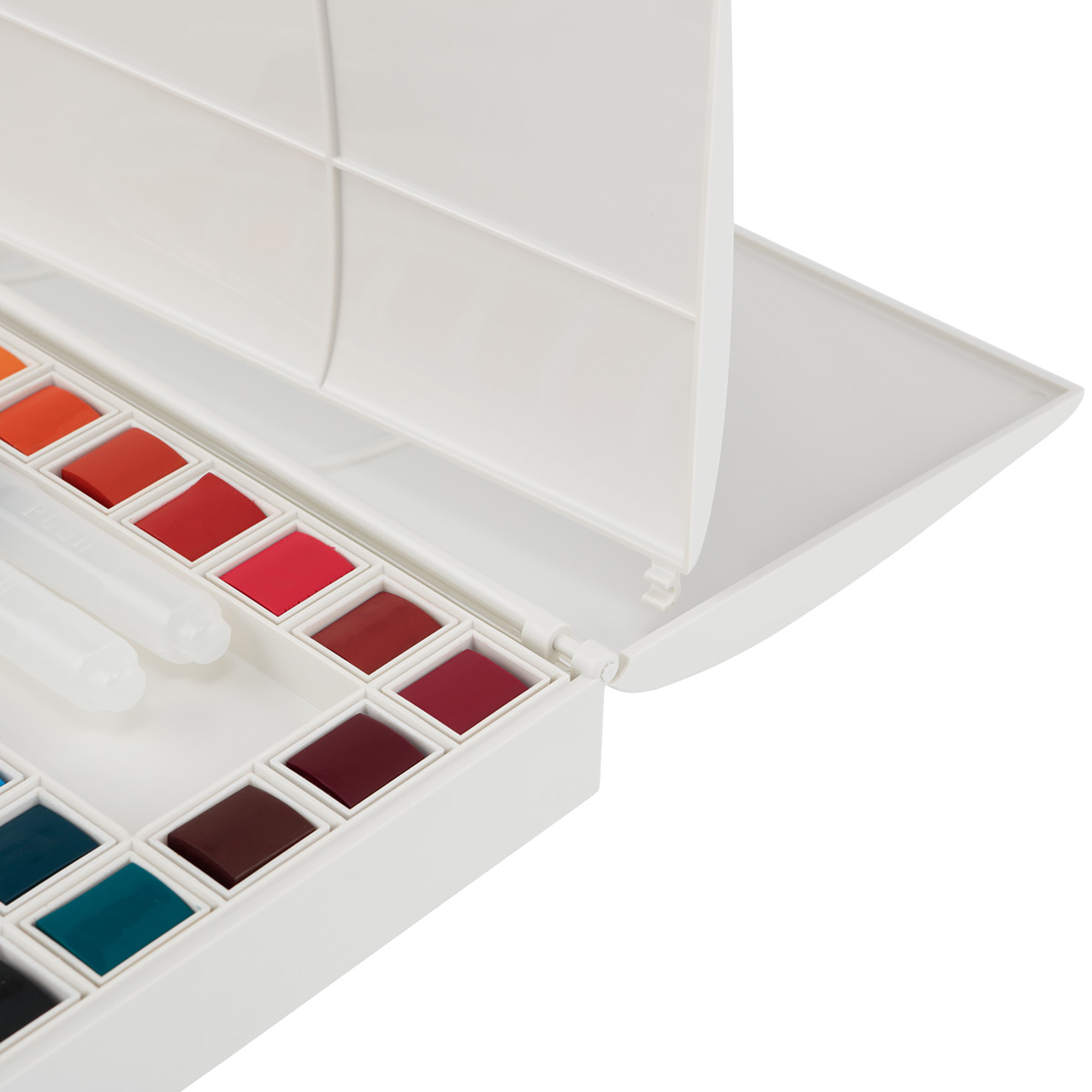 Marie's Artist Watercolor Paint Set - Professional Plein Aire Kit High Pigment & Brushes for Artsits, Painters, Students, & More! - 48 Half Pans Assorted Colors