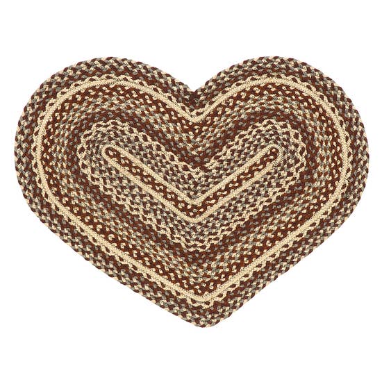IHF HOME DECOR │ Gristmill Heart Shape Rug 20”x30”