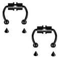 thumbnail image 2 of US 1Pcs Magnetic Septum Nose Ring Stainless Steel Fake Non Piercing Nose Clip, 2 of 5