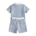 thumbnail image 2 of Shadoumai Toddler Boy Summer Outfits Summer Cartoon Print Crewneck T Shirt and Shorts Outfits Set Soft Pullover Tops Shorts 2 Piece Outfits Summer Clothes for Boys, 2 of 7