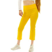 Vivians Fashions Yoga Pants - Capri Junior and Junior Plus Sizes