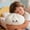 White, variant on Anxiety Relief Gifts​ Giant Plush Dumpling Doll Soft Huggable Material Soothing Facial Expression Comforting Cuddle Buddy for Home