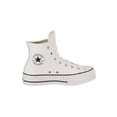 thumbnail image 2 of Converse Women's Chuck Taylor All Star Lift Clean HIGH TOP Sneaker, White/Black/White, 6, 2 of 5