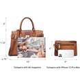 thumbnail image 4 of Top Handle Tote Handbags Work Shoulder Bags with Matching Wristlet Wallet for Women, 4 of 6