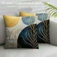 thumbnail image 3 of ONETECH  Blue and Grey Throw Pillows Boho Pillow Covers Abstract Geometric Pillow Covers Mid Century Modern Decor for Sofa Bed Living Room Couch, 3 of 5