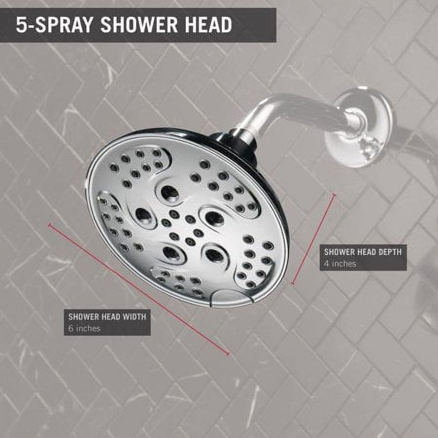 Delta: H2Okinetic 5-Setting Transitional Raincan Shower Head