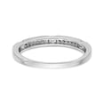 thumbnail image 5 of Solid 14K White Gold Diamond Wedding Band Ring Size 8.5 (.19 cttw.), 5 of 8