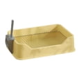 thumbnail image 3 of FITYLE Dog Litter Pan Cage Litter Pan Pee Pan Tray Bunny Bedpan with Spoon Dogs Potty Tray for Ferrets Bunny Puppy Rabbit Chinchillas Yellow, 3 of 10